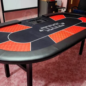 โต๊ะสำหรับเล่นกีฬา Poker สำเร็จรูป ไม่ต้องประกอบ พับขาเก็บได้